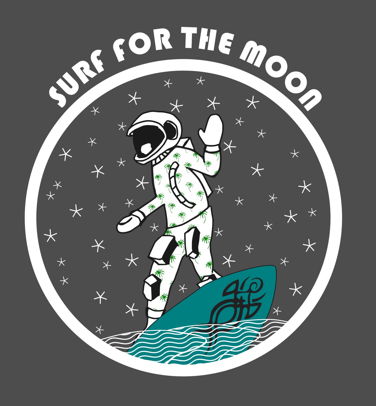 Astro Surfer by Sampson. Links to Graphic Design page.