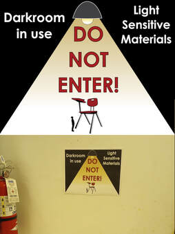 Picture of Do Not Enter Sign for Manitou Art Center (MAC) by Sampson. Links to MAC Page.